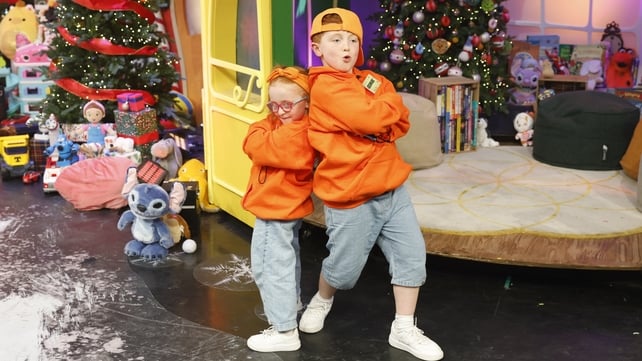 George and Ophelia from Waterford show off their dance moves