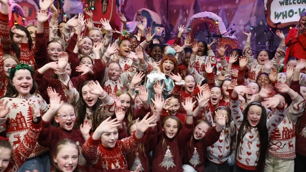 CMAT with the Virgin Mary Girls' National School Choir on The Late Late Toy Show