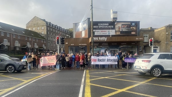 anti-racism rally Phibsborough_RTE