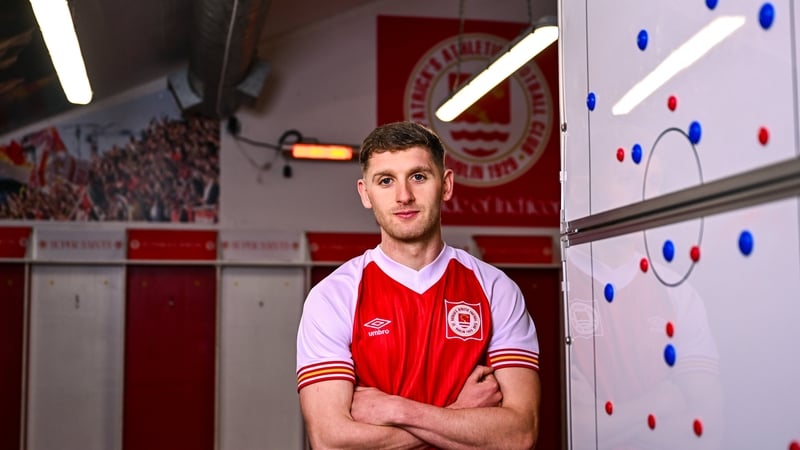 Ronan Boyce in the Pat's colours