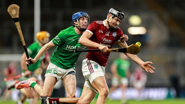 Jack O’Connor of St Martin’s is tackled by Eoin Kenneally of Shamrocks Ballyhale