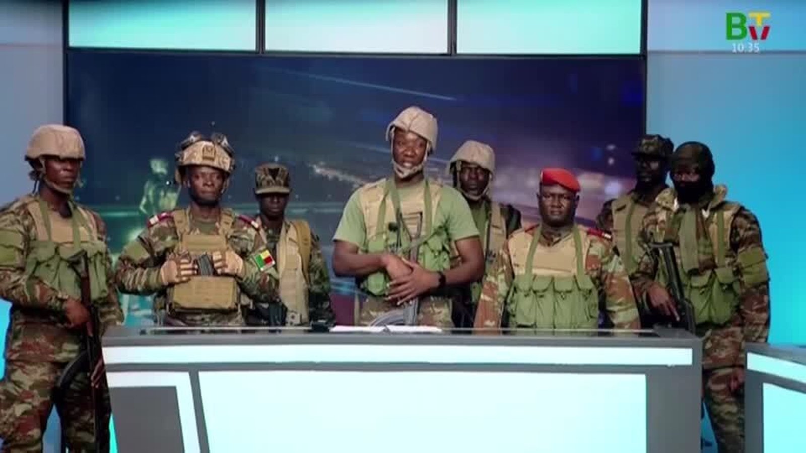 Soldiers take control of TV amid coup attempt in Benin