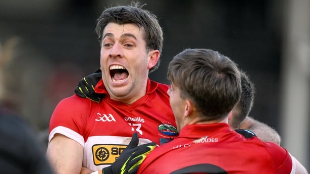 Conor Geaney of Daingean Uí Chúis after kicking the winning score in the 2025 Munster club football final 