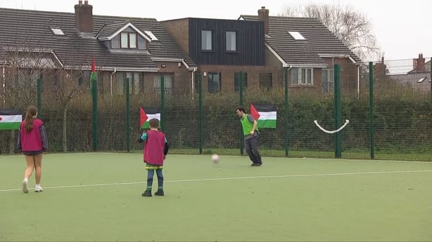 People playing football in Herzog Park