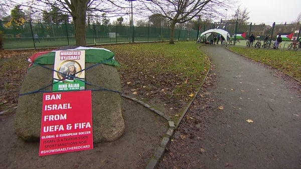 A sign on a rock at Herzog Park