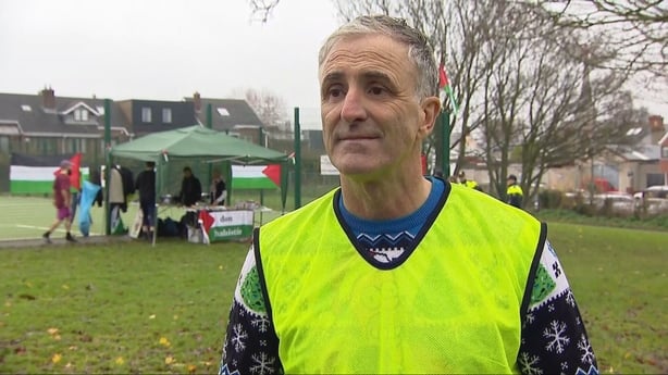 Chris Andrews speaking at an event at Herzog Park