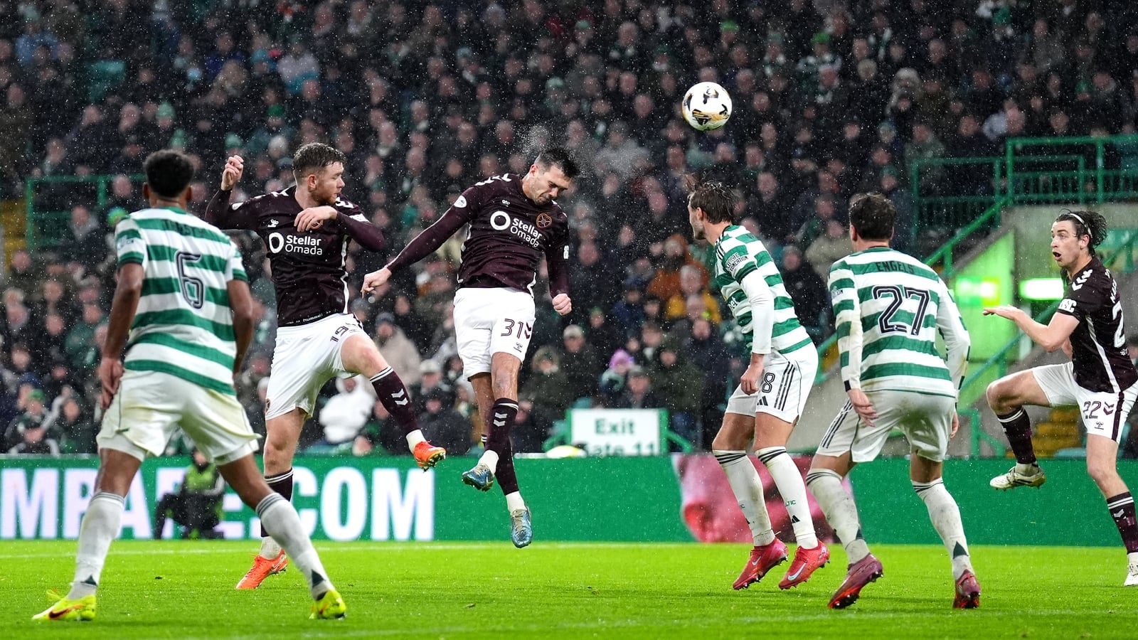 Ireland's McEntee on the mark as Hearts beat Celtic