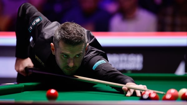 YORK, ENGLAND - DECEMBER 06: Mark Selby of England plays a shot in the Semifinal match against Shaun Murphy of England on day 8 of the 2025 UK Championship at Barbican Centre on December 6, 2025 in York, England. (Photo by Tai Chengzhe/VCG via Getty Image