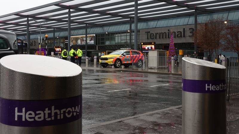 Armed officers arrested a 31-year-old man on suspicion of assault at Heathrow Airport