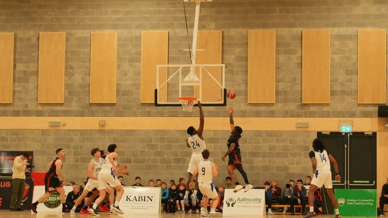 Action from the Ballincollig-Belfast Star clash