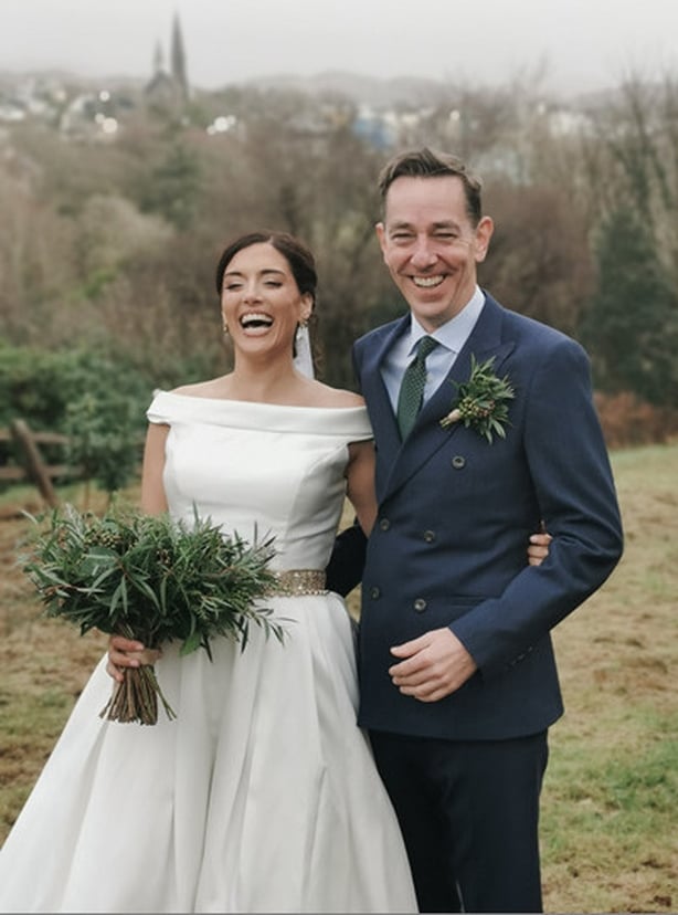 Ryan Tubridy and Dr Clare Kambamettu pictured on their wedding day