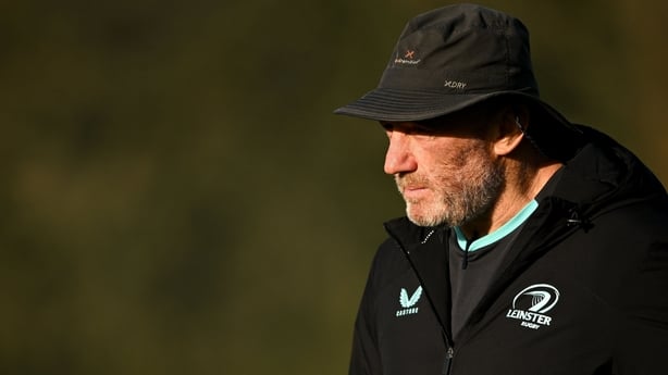 8 December 2025; Assistant coach Robin McBryde during a Leinster Rugby squad training at UCD in Dublin. Photo by Shauna Clinton/Sportsfile