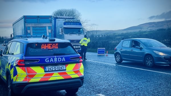 Garda checkpoint