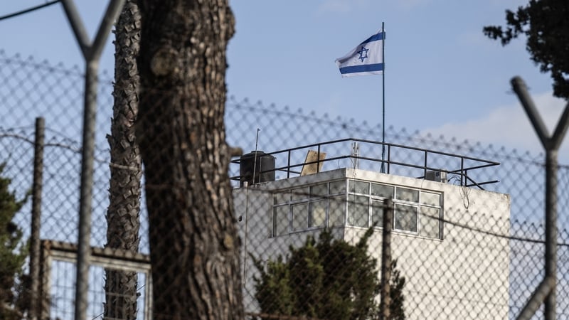 The Israeli flag was raised over the UNRWA building