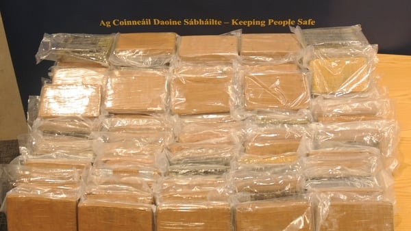packs of cocaine on a table