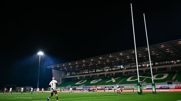 29 November 2025; Edwill Van Der Merwe of Hollywoodbets Sharks during the United Rugby Championship match between Connacht and Hollywoodbets Sharks at Dexcom Stadium in Galway. Photo by Tyler Miller/Sportsfile
