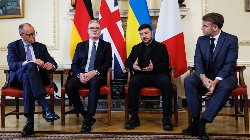 Ukrainian President Volodymyr Zelensky met European leaders in London this week to discuss peace proposals