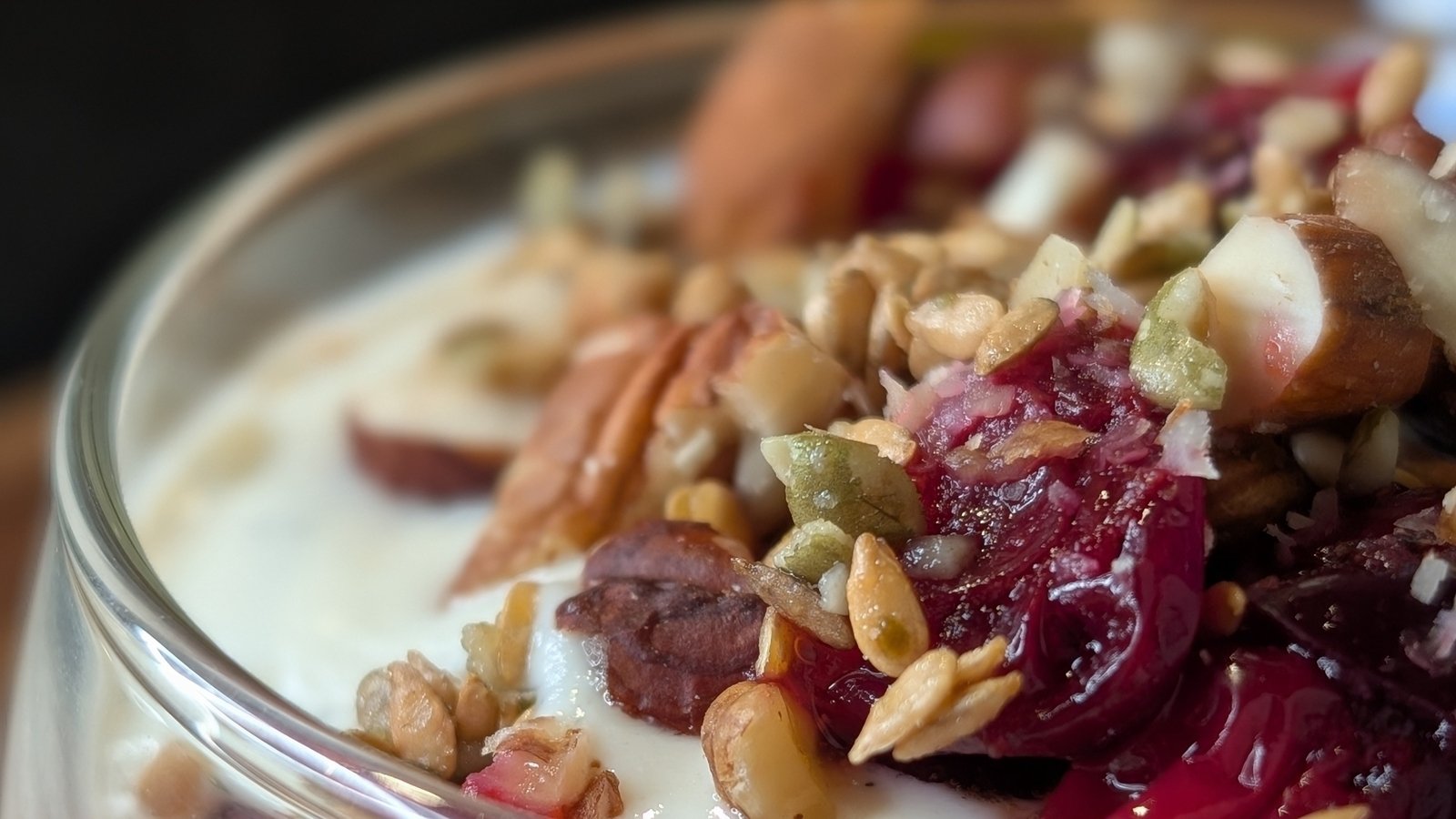 Eunice Power's gut-healthy cranberry parfait