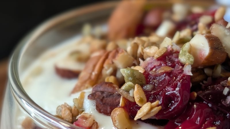 Eunice Power's festive gut-healthy cranberry Irish yoghurts Clonakilty kefir parfait