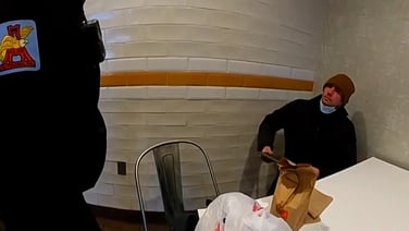 Moment US police confront Luigi Mangione at McDonald’s