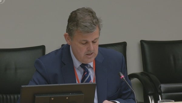 Kevin Bakhurst speaking to an Oireachtas committee