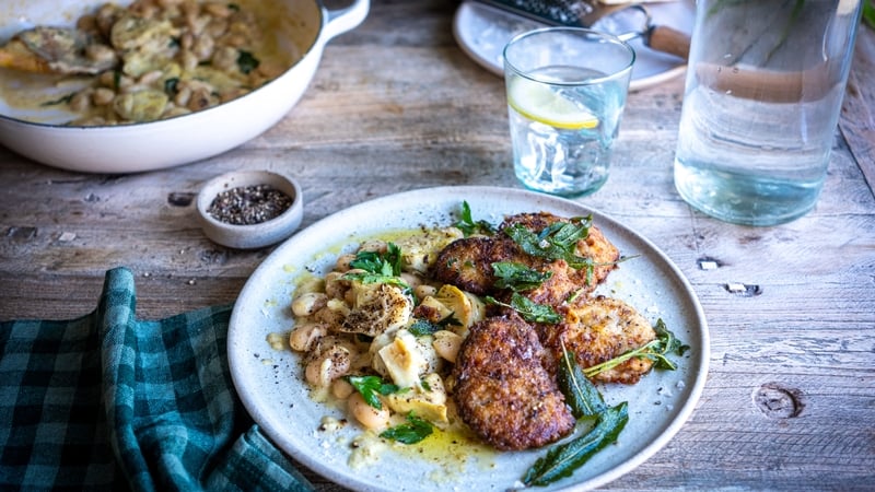 Donal's smacked Parmesan pork schitzel-y moment