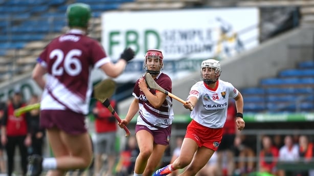 Kate Wall in action for Cork against Galway in the league earlier this year
