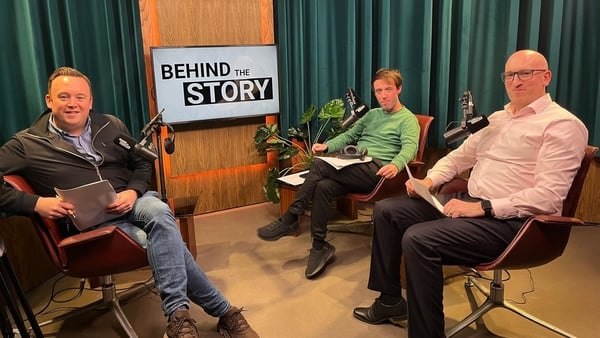 Business journalist Adam Maguire talks with Fran McNulty and Barry Lenihan on Behind the Story