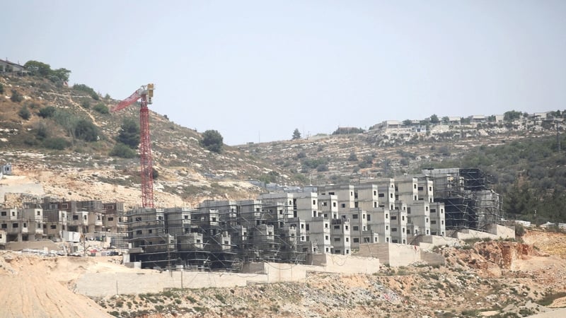 New buildings in the West Bank settlement of Aliya
