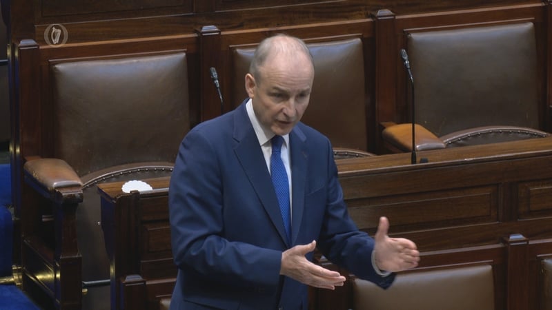 Micheál Martin was answering questions on national security in the Dáil