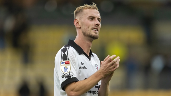 Mark Sykes of Bristol City celebrates their win after the Sky Bet Championship match between Norwich City and Bristol City at Carrow Road in Norwich, England, on October 18, 2025. (Photo by David Watts/MI News/NurPhoto via Getty Images)
