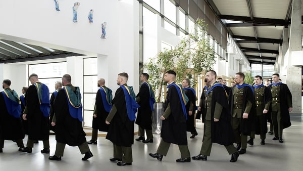 Photo credit: Maura Hickey. Photo caption: SETU's annual conferring ceremony for the Irish Defence Forces, October 2025. It is the largest annual military graduation from a higher education institution to take place in Ireland.
