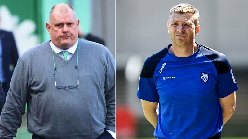 Text messages between Eamon O'Neill, left, and Tomás Ó Sé, right, about a speeding offence were shown to a jury