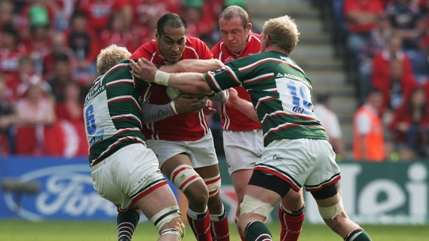 during the Heineken Cup Semi Final match between Leicester Tigers and Llanelli Scarlets at The Walkers Stadium on April 21, 2007 in Leicester, England.