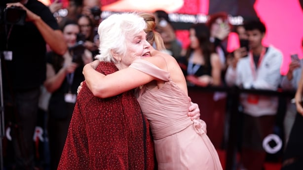 June Squibb and Scarlett Johansson attend the premiere of Eleanor the Great during the 2025 Toronto International Film Festival on 8 September, 2025