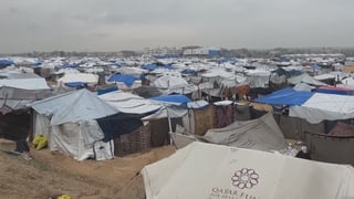 Palestinians in tents in Gaza facing 'catastrophe' amid flooding