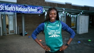 Back to school for Rhasidat Adeleke