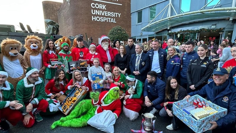 Santa visited Cork University Hospital, Mercy University Hospital, South Infirmary Victoria University Hospital and several local charities