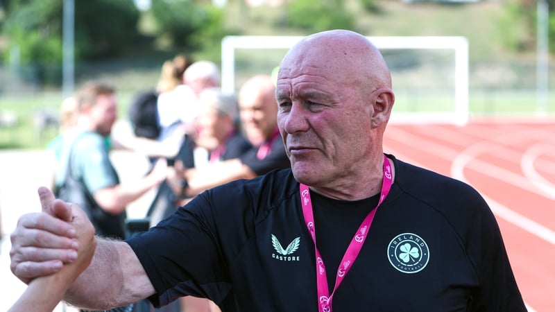 Dave Connell after the UEFA Women's Under-19 European Championships match between his Republic of Ireland side and Germany in Jonava, Lithuania last summer
