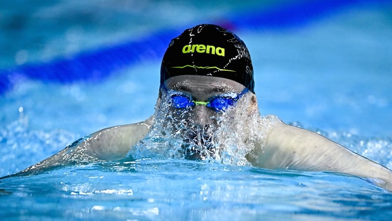 John Shortt during the men's 200m individual medley final on day one of the Irish Winter Swimming Championships