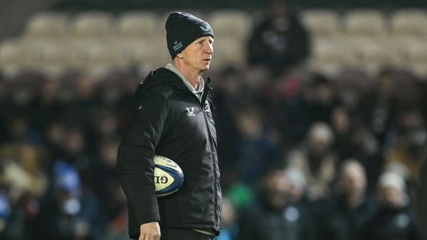 12 December 2025; Leinster head coach Leo Cullen before the Investec Champions Cup match between Leicester Tigers and Leinster at Mattioli Woods Welford Road in Leicester, England. Photo by Brendan Moran/Sportsfile