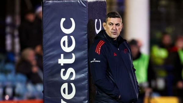 6 December 2025; Munster head coach Clayton McMillan before the Investec Champions Cup match between Bath and Munster at The Recreation Ground in Bath, England. Photo by Harry Murphy/Sportsfile