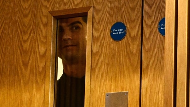 12 November 2025; Cristiano Ronaldo during a Portugal media conference at the Aviva Stadium in Dublin. Photo by Ben McShane/Sportsfile