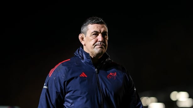 6 December 2025; Munster head coach Clayton McMillan before the Investec Champions Cup match between Bath and Munster at The Recreation Ground in Bath, England. Photo by Harry Murphy/Sportsfile