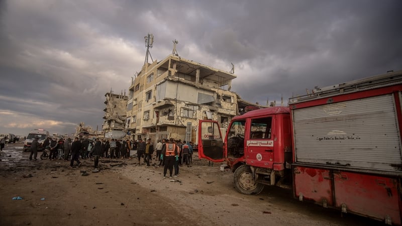 The attack in Gaza City killed five people and wounded at least 25 others, according to Gaza health authorities