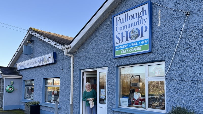 Theresa Buckley outside Pullough Community Shop, in Offaly