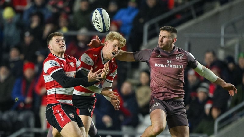 Ben O'Connor (r) impressed on the wing for Munster