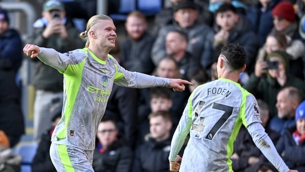 LONDON, ENGLAND - DECEMBER 14: Erling Haland of Manchester City celebrates after scoring during the Premier League match between Crystal Palace and Manchester City at Selhurst Park on December 14, 2025 in London, England. (Photo by Vince Mignott/MB Media/