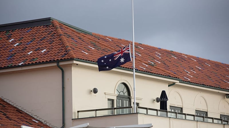 Australia has lowered flags to half-mast in a national gesture of mourning following the attack