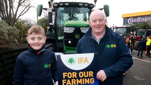 IFA President Francie Gorman with his son, Tom